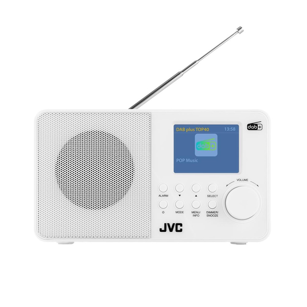 Radio DAB JVC RA-E611W-DAB białe