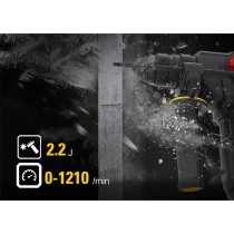 Młotowiertarka bez akumulatora CAT DX21B