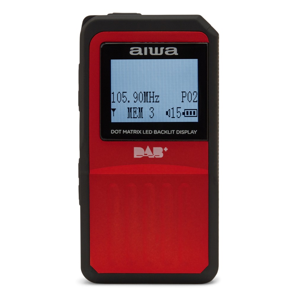 Przenośne radio AIWA RD-20DAB/RD, DAB+/FM czerwone