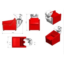 KUBIK III Myjnia fryzjerska