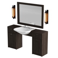 RETRO Stanowisko barberskie pojedyncze ExpressLine