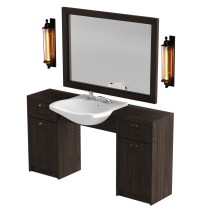 RETRO Stanowisko barberskie pojedyncze ExpressLine